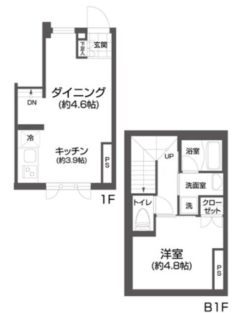 ウーヴァス池袋の物件間取画像